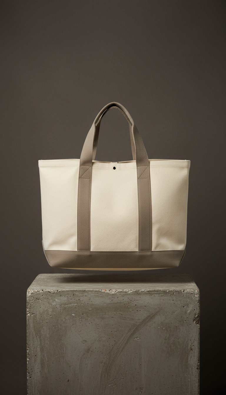 Raw Canvas Utility Tote